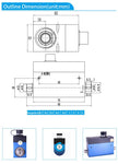 DYN-204 DAYSENSOR Dynamic Torque Sensor 0.1-5N.M Power Torsion Speed Rotating Sensor