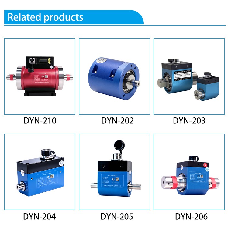 DYN-204 DAYSENSOR Dynamic Torque Sensor 0.1-5N.M Power Torsion Speed Rotating Sensor