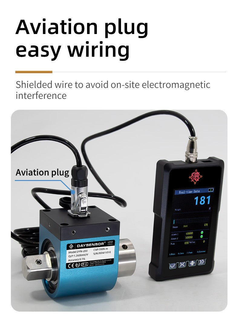 DYN-203 DAYSENSOR Dynamic Torque Sensor,3000NmRange,Stainless Steel Measuring Instrument