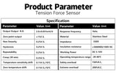 DYZHL DAYSENSOR Tension Sensor 112lb High Accuracy Stainless Steel Industrial Tension