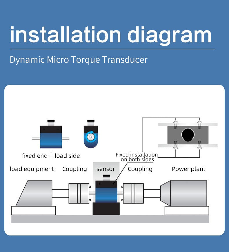 DYN-203 DAYSENSOR Dynamic Torque Sensor,3000NmRange,Stainless Steel Measuring Instrument