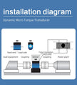 DYN-203 DAYSENSOR Dynamic Torque Sensor,3000NmRange,Stainless Steel Measuring Instrument